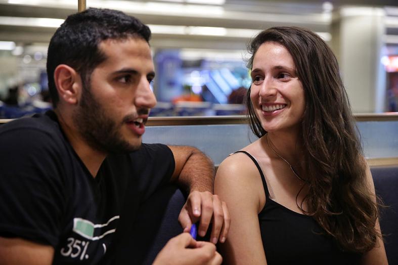 : Nas Daily founder and travel vlogger Nuseir Yassin and his girlfriend Alyne Tamir arriving at Changi Airport Terminal 2