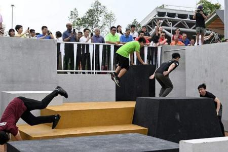 S’pore’s largest outdoor skate park opens at redeveloped Lakeside Garden