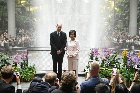 Prince William arrives in Singapore, visits Jewel ahead of work trip