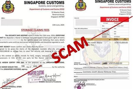 Singapore Customs warns of new impersonation scam