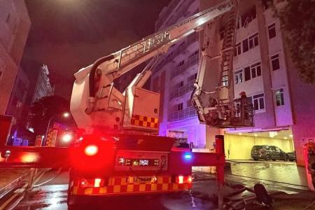 3 rescued in fire at Geylang condo; firefighter injured