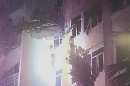 3 rescued in fire at Geylang condo; firefighter injured