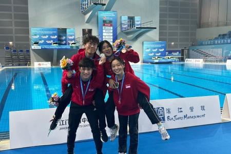 Silver and two bronzes for S'pore at Asian Diving C'ships