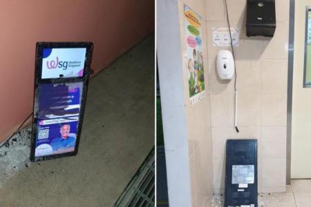 35 digital display panels in Woodlands HDB lobbies vandalised, investigations underway