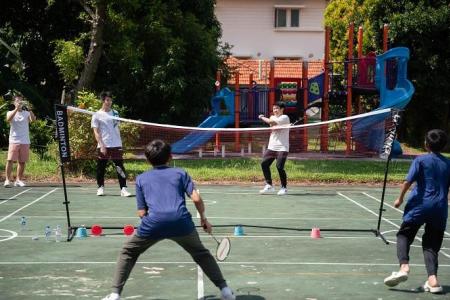 Loh Kean Yew and his brother Kean Hean are a smash hit at a children’s home