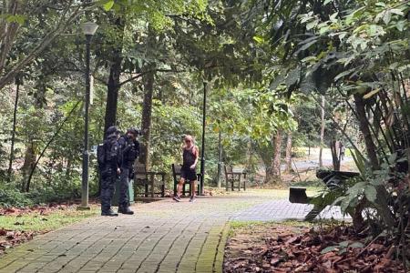 Man banned from entering Singapore among 5 arrested in forested area