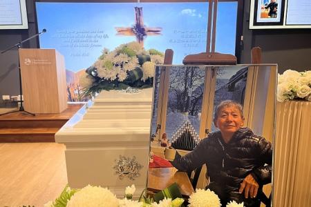 Body of retired teacher Harry Tan brought home