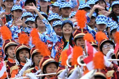 A show of unity as the Padang lights up for 59th NDP