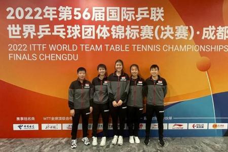 Singapore table tennis women reach World Championships' knock-out rounds