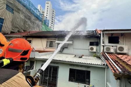 SCDF puts out fire at terrace house near Katong Shopping Centre