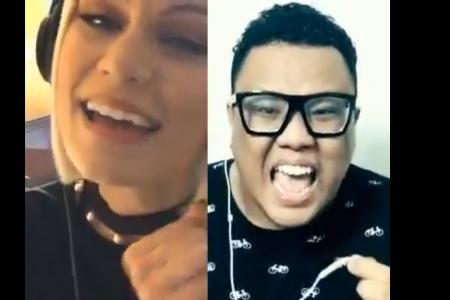 Singapore school teacher sings 'with' Jessie J