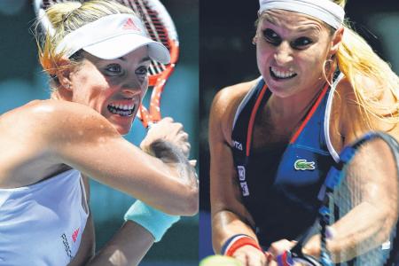 Kerber and Cibulkova in feisty final