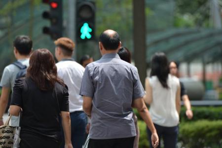 Office workers in the CBD.