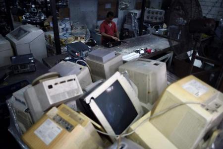 How does electronic waste get recycled?