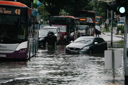 SCDF officers to the rescue as flood waters rise 