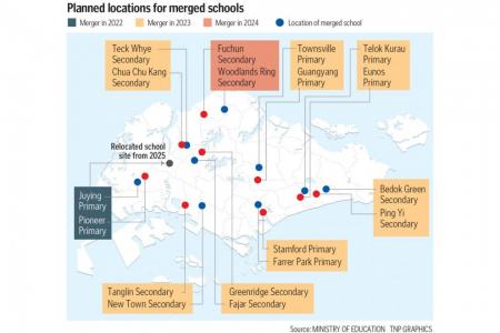 Nine pairs of schools to merge amid falling births and enrolment