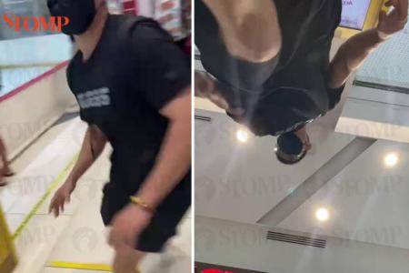 Youth punches man after he was asked to keep a 'safe distance' while in a queue at JCube
