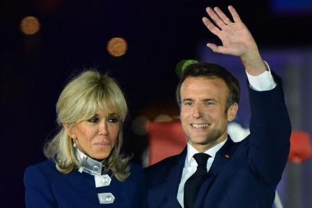 Relief, not joy, at low-key Macron election party