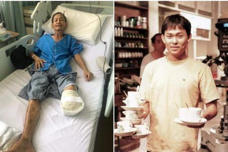 Veteran actor Duan Weiming loses left leg to diabetes