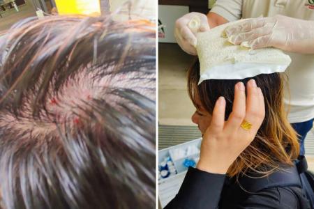 Durian splits open after falling on woman's head at Pulau Ubin