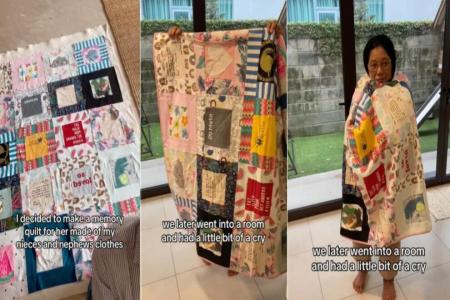 One for the history quilt: Woman makes memory quilt as gift for retiring caretaker