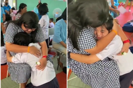 Thai dad dresses up as woman for daughter's Mother's Day event at school