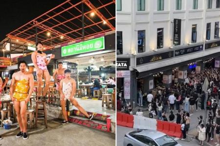 Hordes flock to see Thai hunks at Bugis BBQ joint