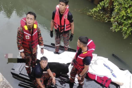 3 M'sians on the way to S'pore for work die after car lands in drain