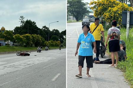 S'pore rider survives accident with truck in Thailand