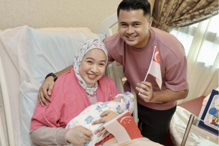 Couple welcome second National Day baby born at midnight