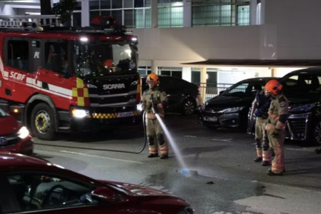 Explosion heard as PMD burns in Ang Mo Kio