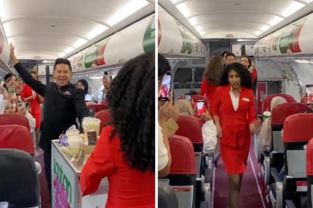 AirAsia crew bust a move to promote healthier options for passengers