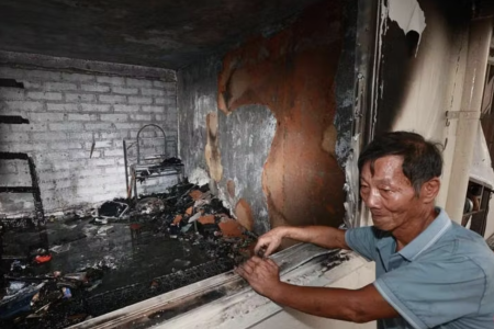 Man suspects son, 3, started fire that razed flat