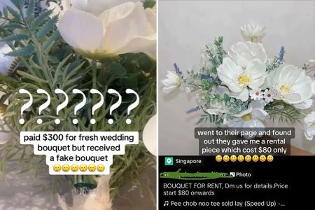 Bride pays $300 for fresh wedding bouquet, gets fake flowers