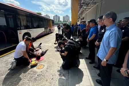 SBS Transit equips 53 buses with AEDs to boost community first response