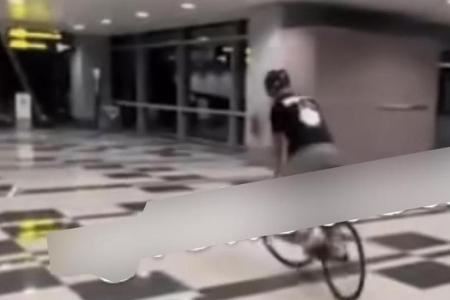 No freewheeling at Changi: Teen's stunt slammed