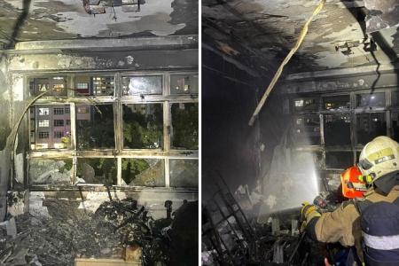 About 100 people evacuated after fire breaks out in Yishun