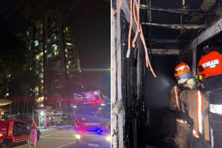 100 people evacuated in Buangkok condominium fire 