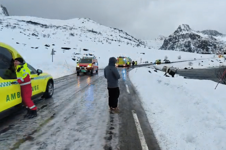 Bus carrying S'pore tourists ends up partially submerged in Norway lake