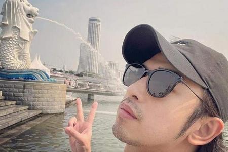 Taiwanese actor Chen Bo-lin is happy to be back in Singapore