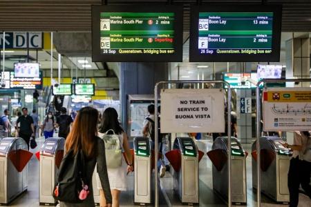 Jurong East-Buona Vista train services might resume Oct 1 