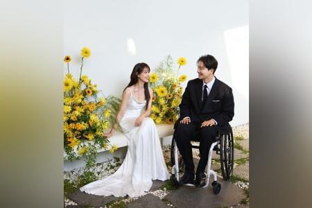 K-pop artiste Song Ji-eun and paraplegic YouTuber Park We tie the knot