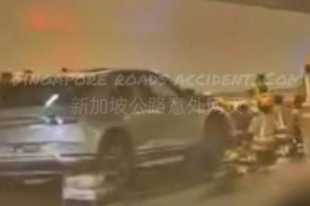 Woman driver found trapped under car in MCE accident