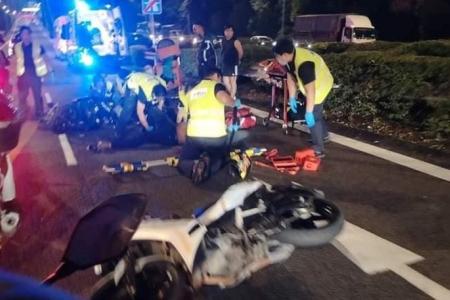 2 people taken to hospital in accident near Checkpoint