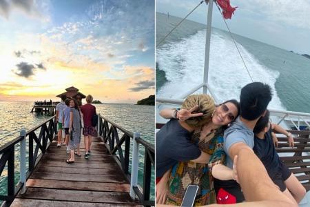 Zoe Tay shares family photo of Bintan vacation