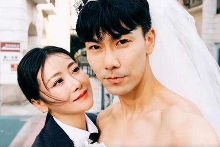 Dai Xiangyu swops wedding finery with wife on 8th anniversary of nuptials