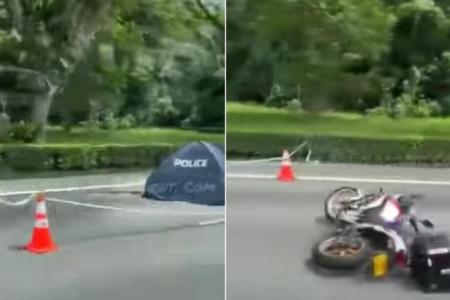 Biker dies in PIE accident