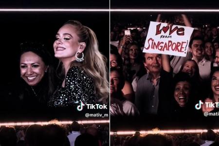 Adele invites Singapore fan onstage at her concert in Germany