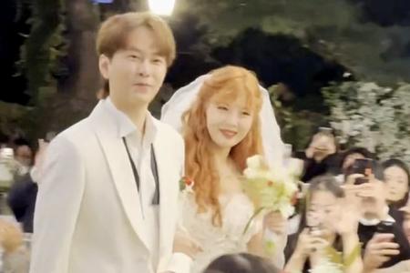 K-pop idols Hyuna and Yong Jun-hyung wed in private ceremony