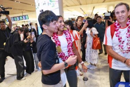 Singapore’s sprint queen Shanti Pereira comes home to ‘nice, warm welcome’